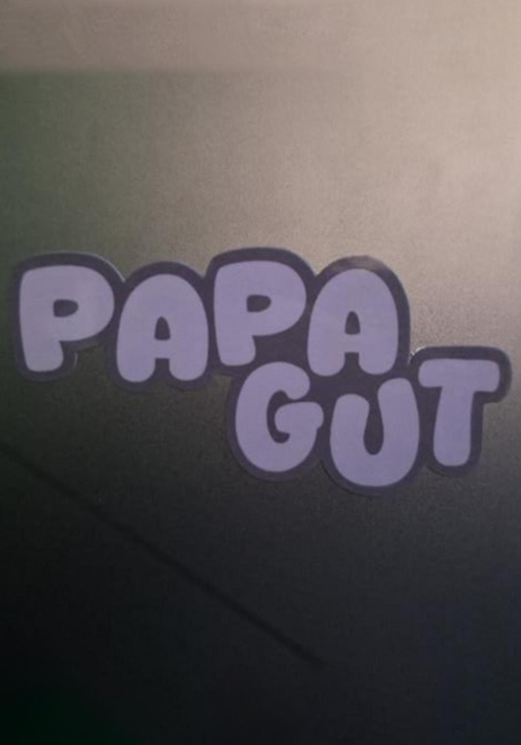 Papa Gut Text Sticker